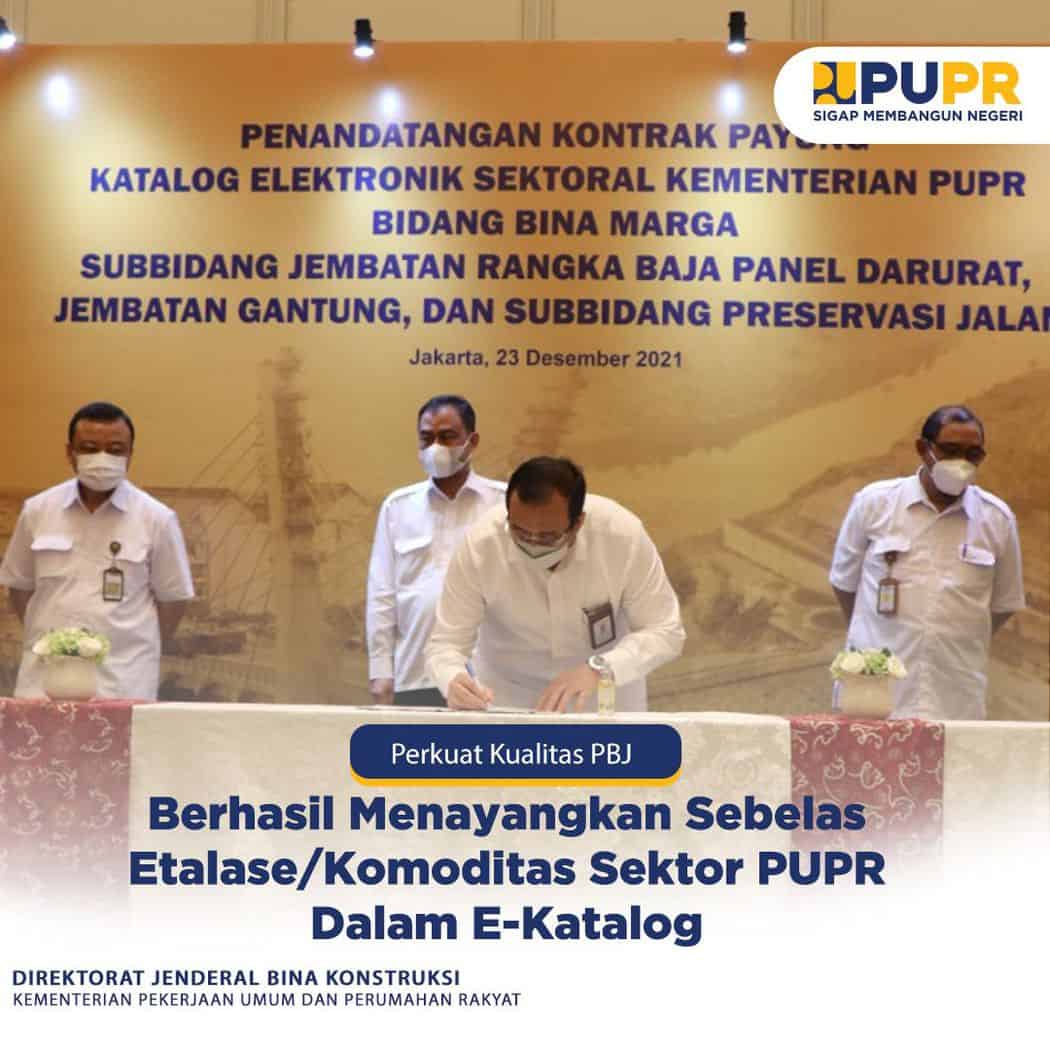 Kementerian PUPR Berhasil Menayangkan Sebelas Etalase/Komoditas Sektor ...