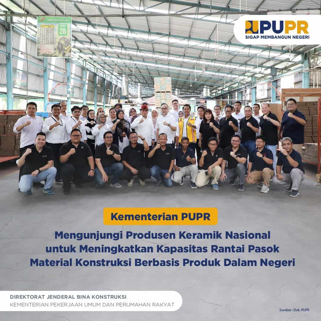 Kementerian PUPR Mengunjungi Produsen Keramik Nasional Untuk ...